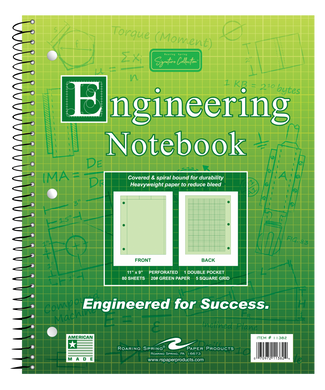 Spiral Bound Engineering Notebook