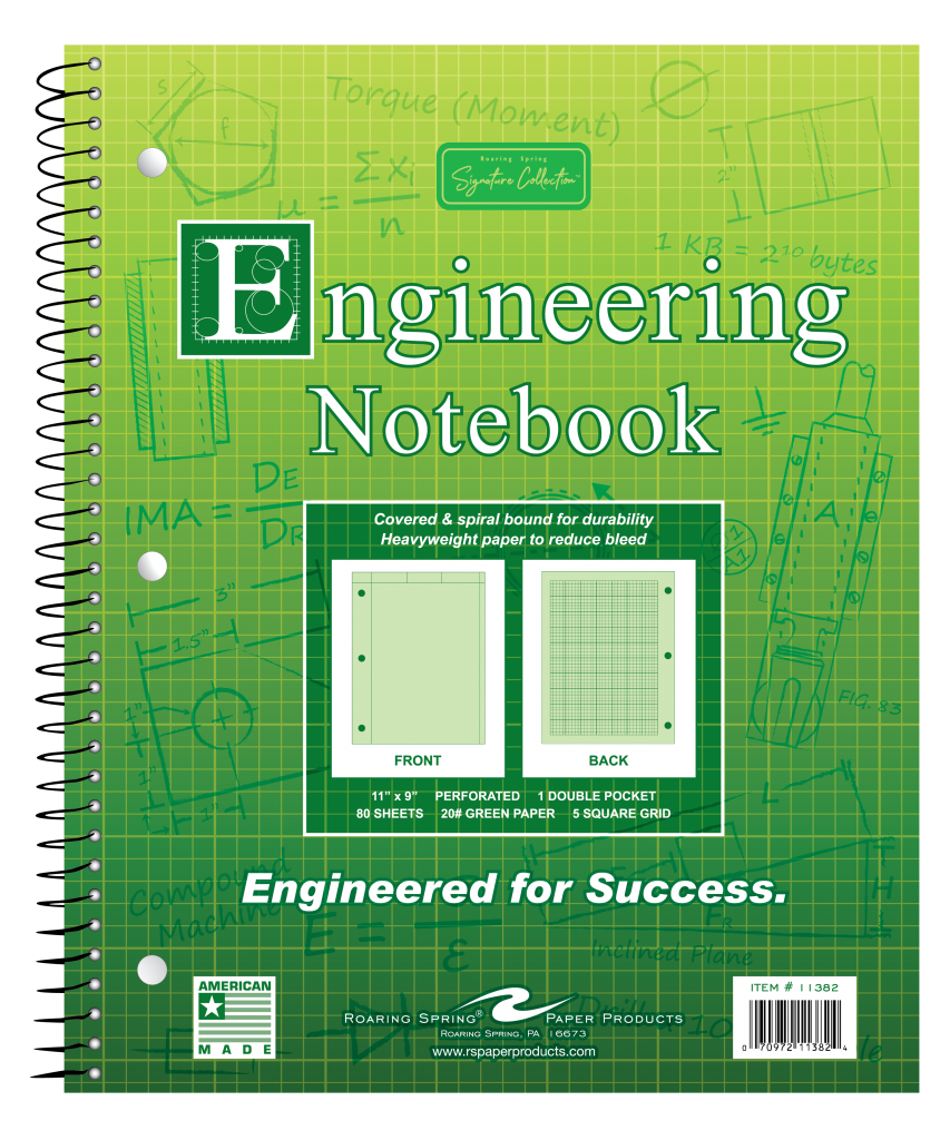 Spiral Bound Engineering Notebook