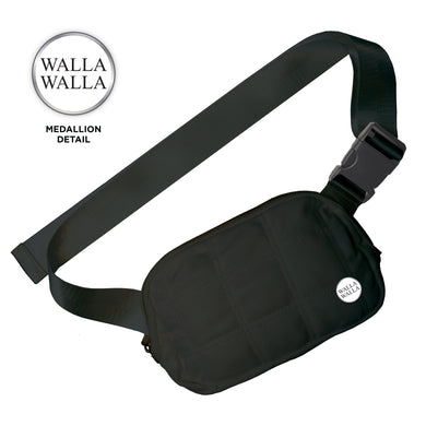 Quilted Belt Bag | Black