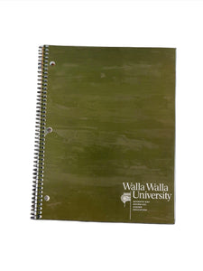 WWU 1-subject Notebook College Ruled, Green
