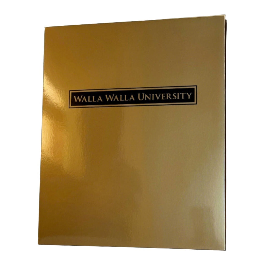 WWU Two-pocket folder, Gold