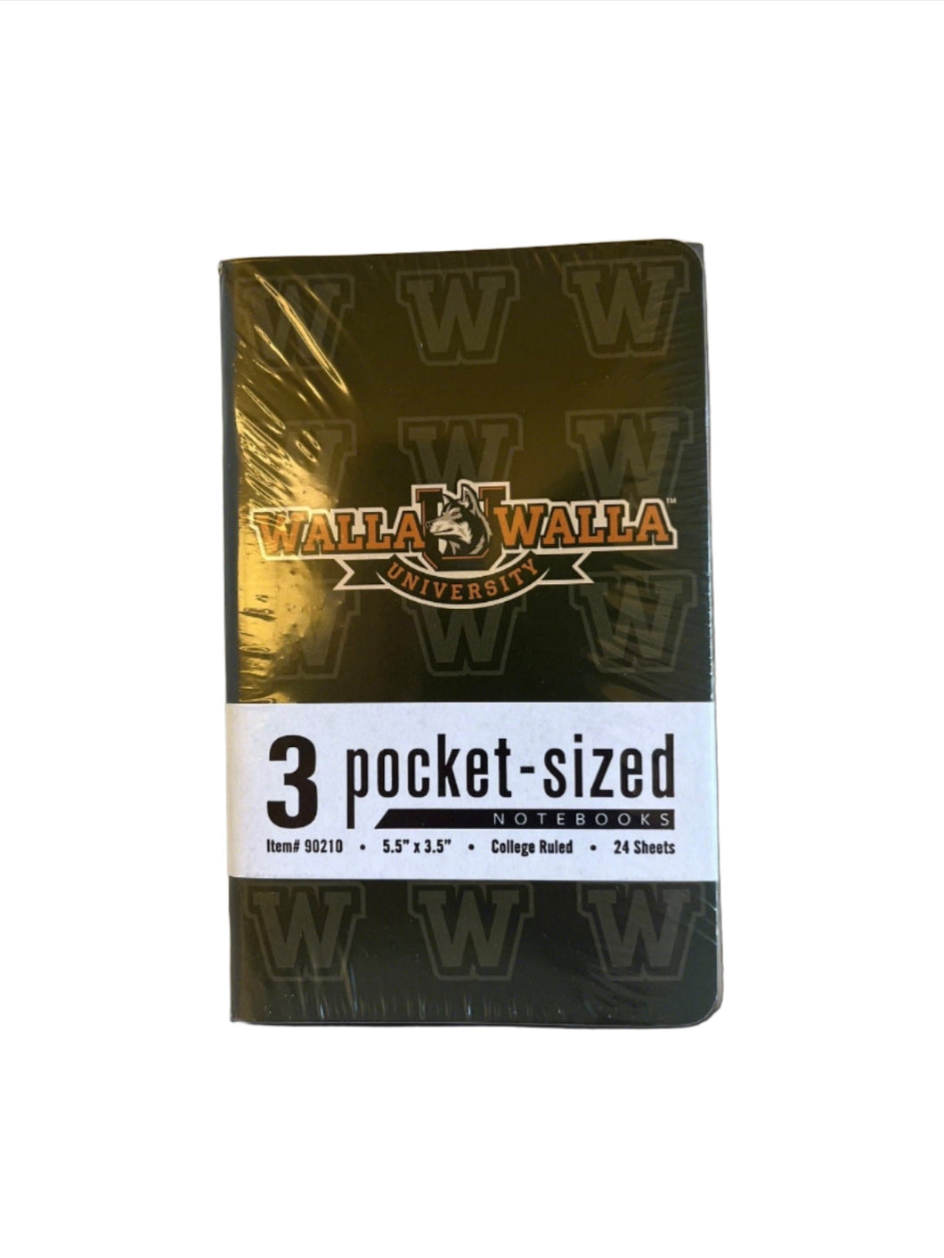 WWU Pocket-sized Notebook 5.5x3.5 College Ruled 3-pack, Roaring Spring