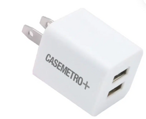 Dual USB-A Wall Charger - White (SDUSBDLW)