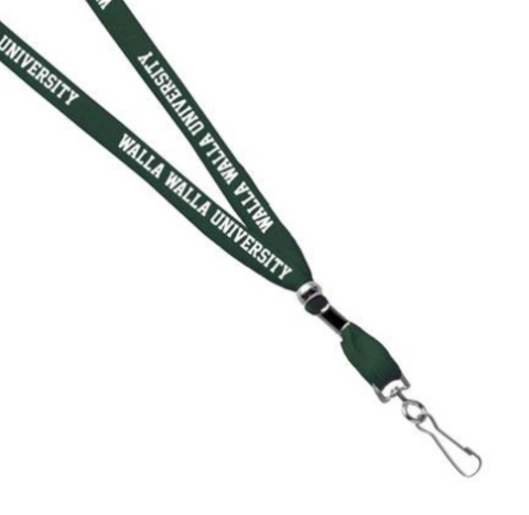 Printed Lanyard, Dark Green