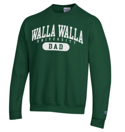 WWU Dad Crewneck Sweatshirt by Champion, Green