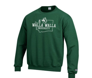 WWU State Crew Sweatshirt Champion, Green