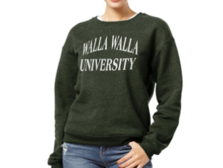 WWU Ladies Crew Sweatshirt, Green