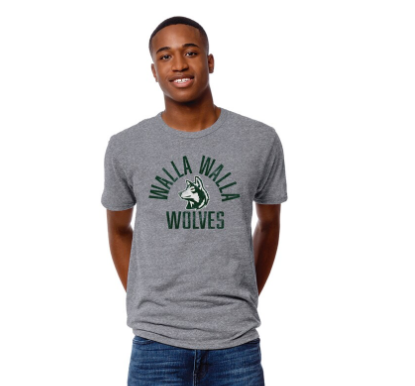 WWU Wolves Victory Falls Tee by League, Heather Gray